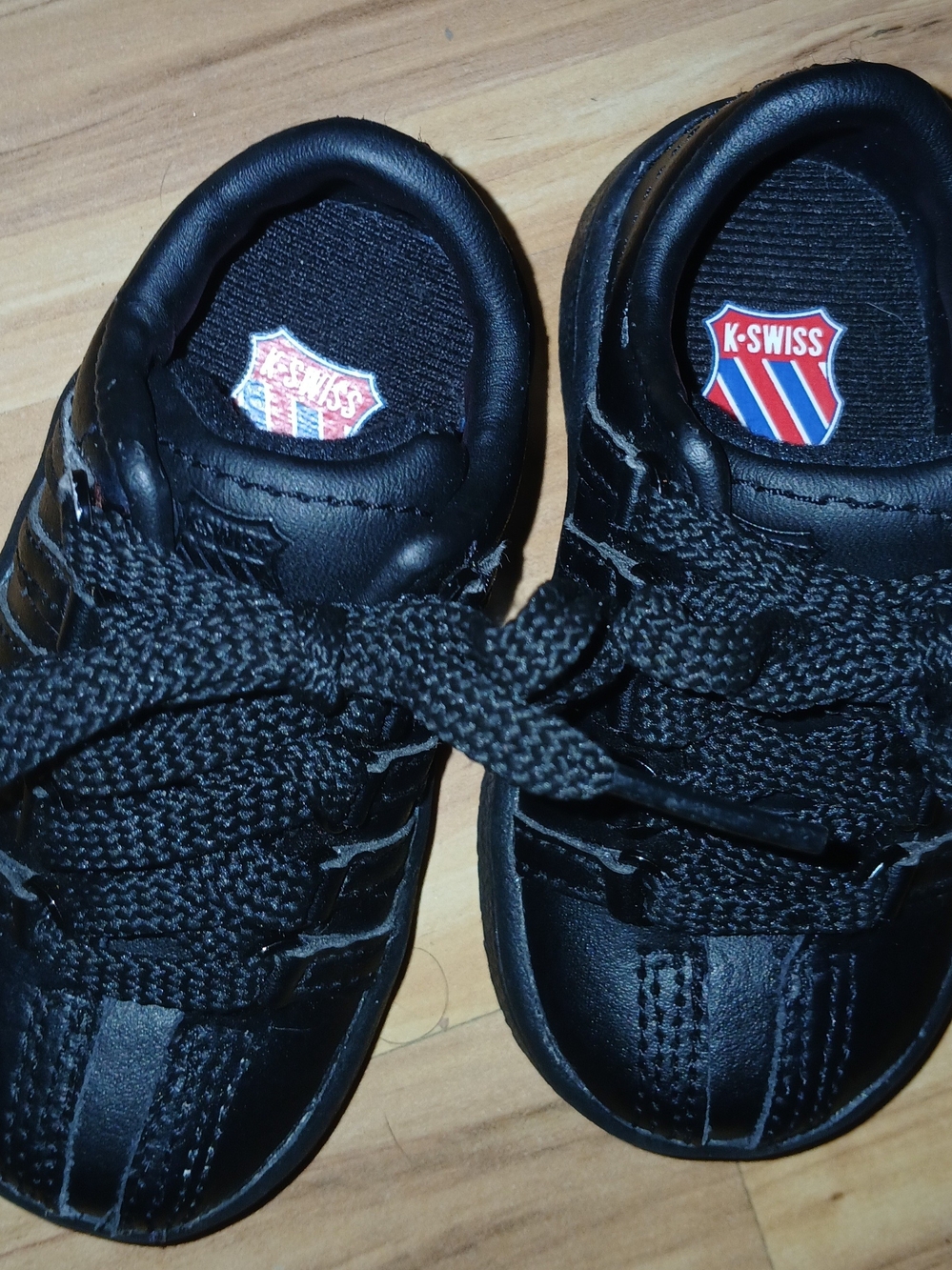 K-Swiss Infant Black Lace-Up Casual Sneakers